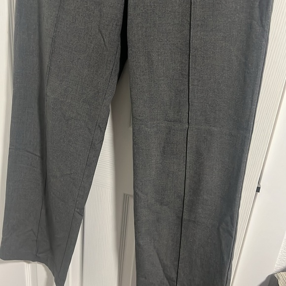 Pull & bear gray high waisted wide leg pants, size L - Picture 2 of 6